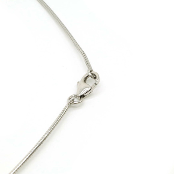 HERMES Hermes Cage d'Ache H Cube Necklace Choker Snake Chain Ivory - Picture 6 of 7